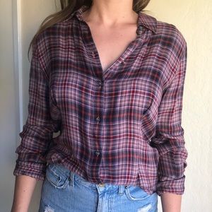 Treasure and Bond plaid button up.